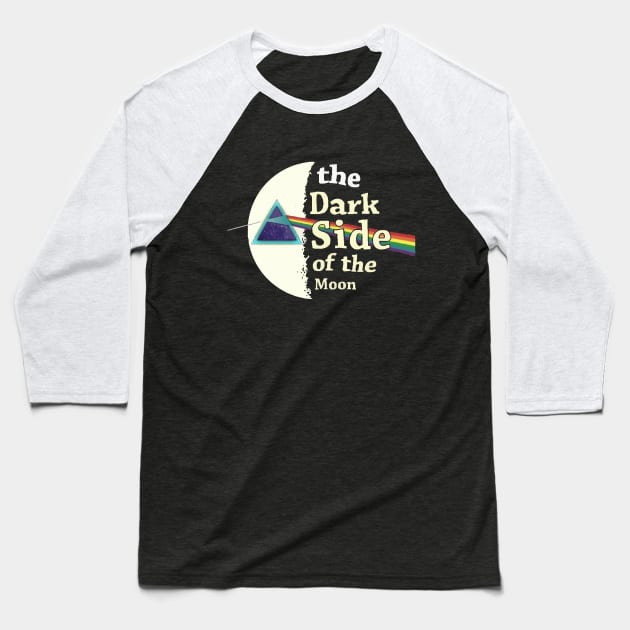 The Dark Side Of The Moon Baseball T-Shirt by Gryaunth